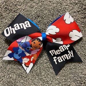 Disney's Stitch - Ohana Means Family Large Hair Bow